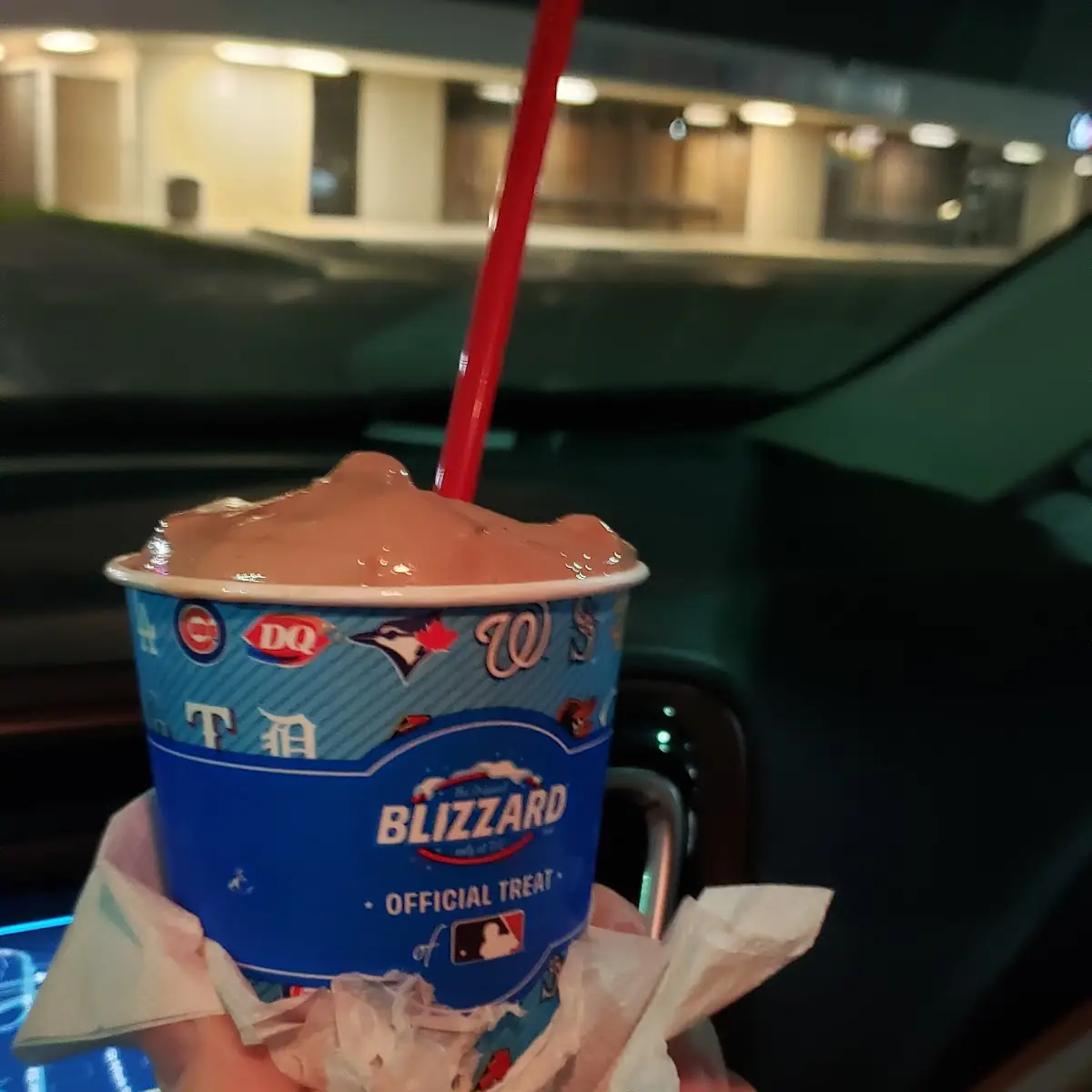 Snickers Blizzard with Chocolate Ice Cream