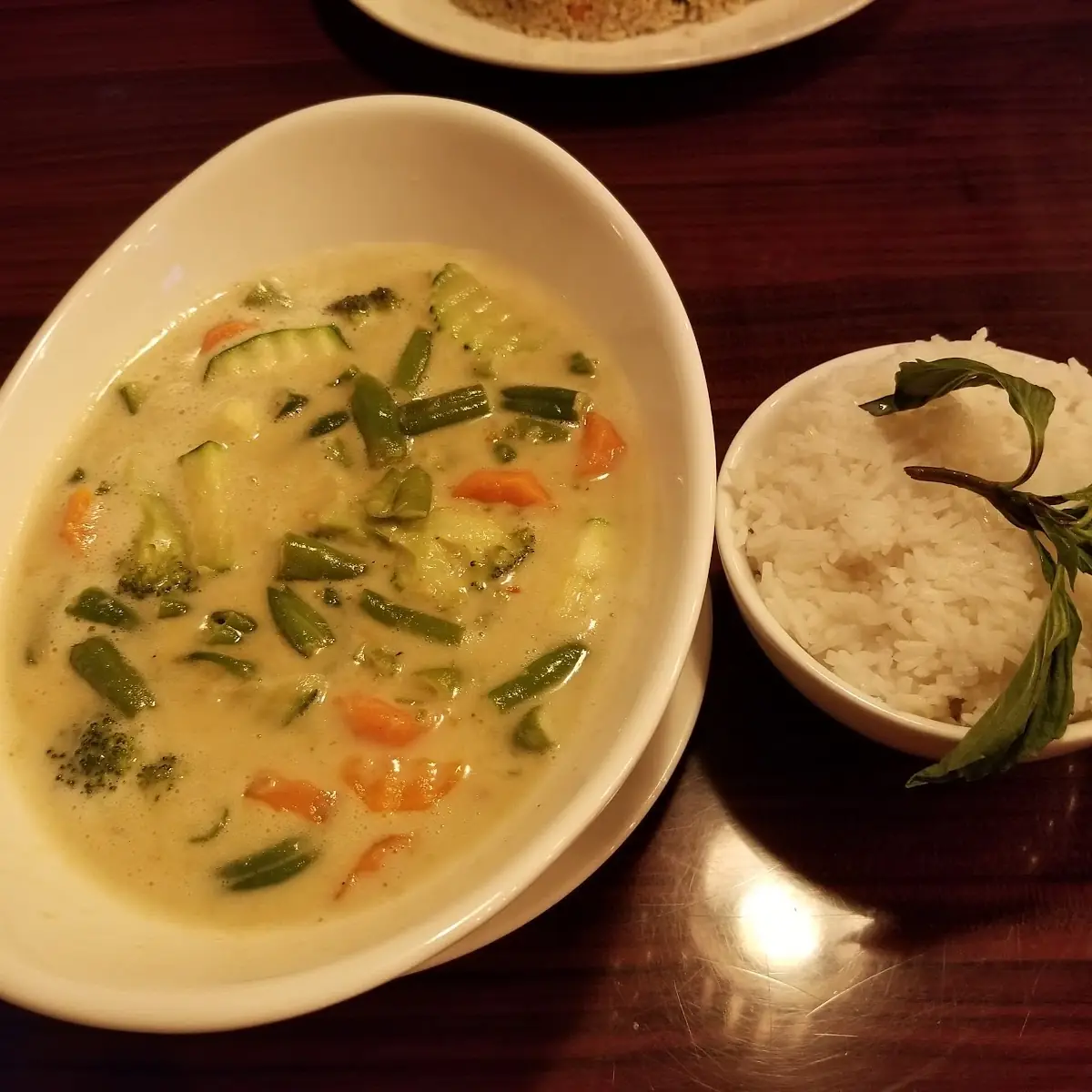 Green Curry with Jasmine Rice