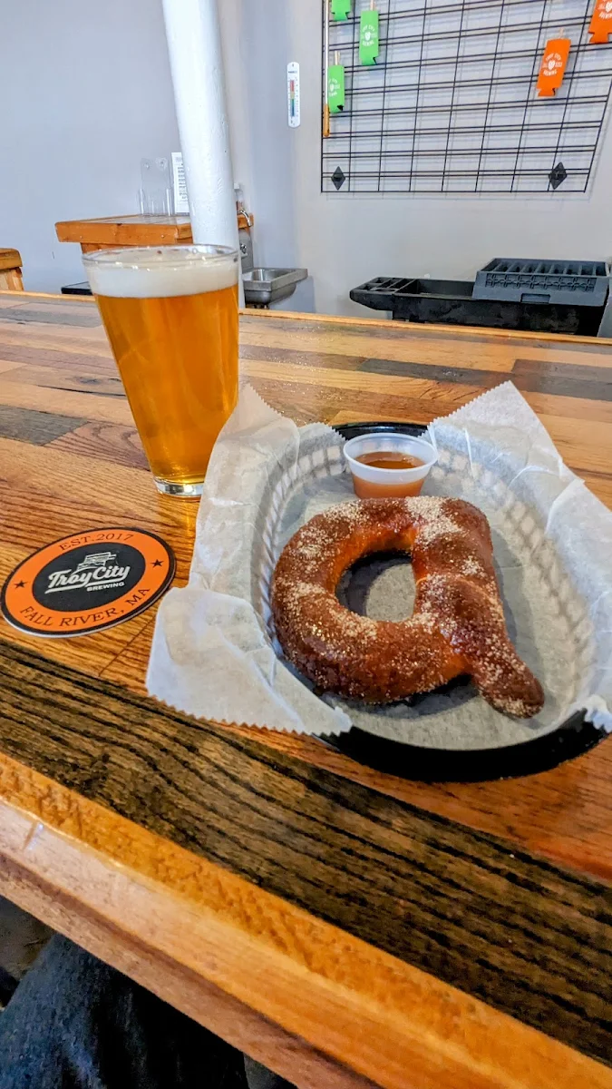 Craft Beer and Pretzel