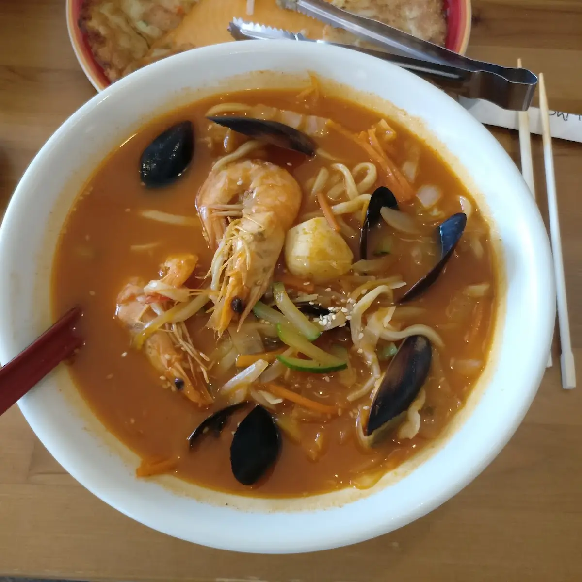 Spicy Seafood Soup or Champong