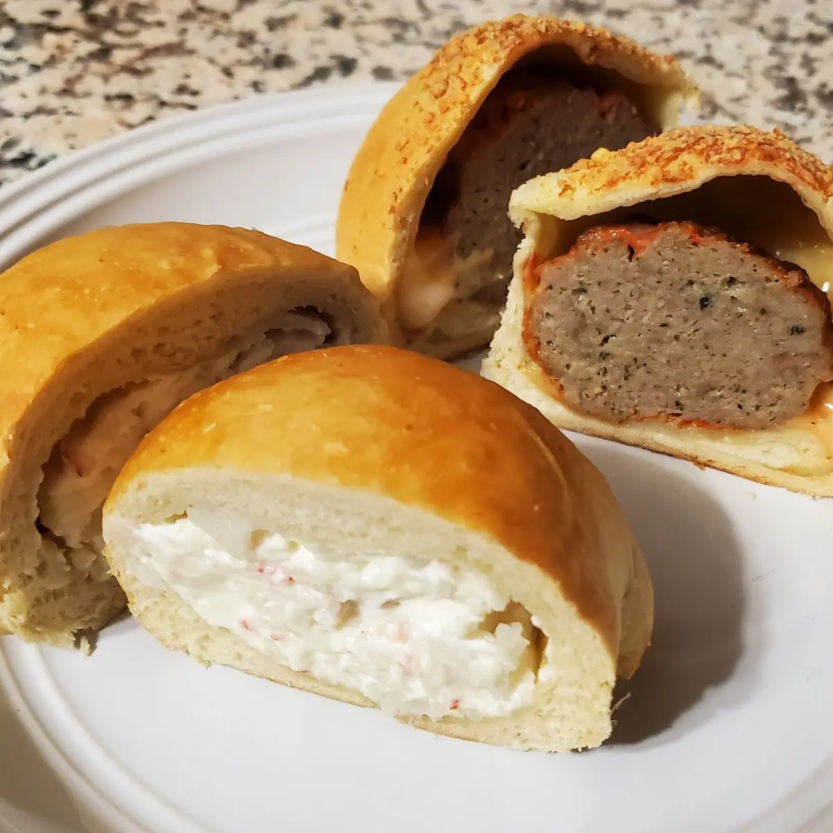 Crab Rangoon and Meatball