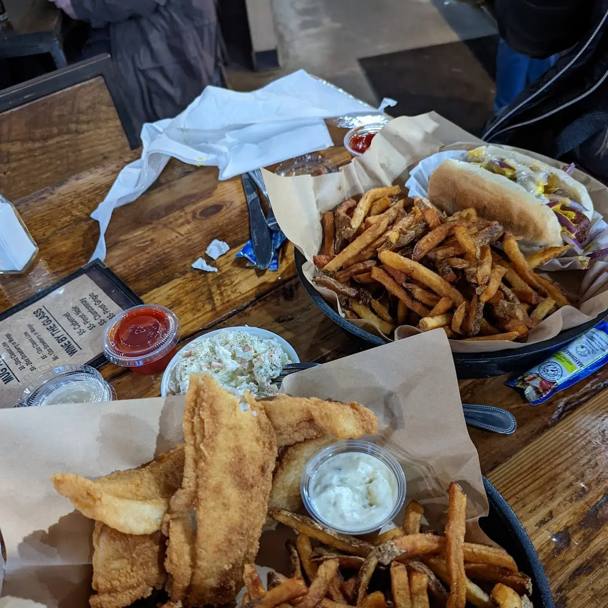 Fish and Chips Hot Dog with Fries