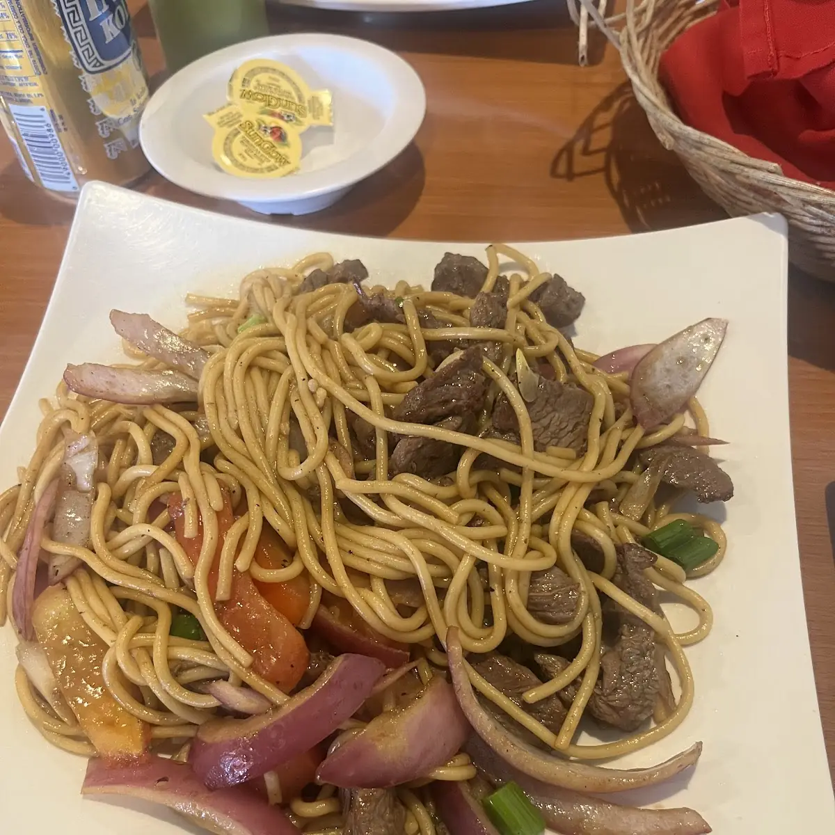 Lomo Saltado Spaghetti