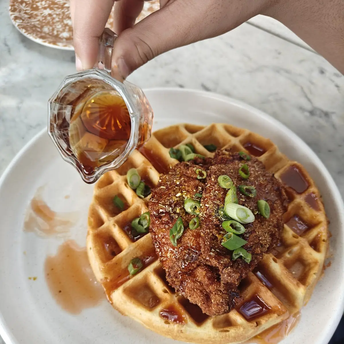 Bread Pudding Waffle