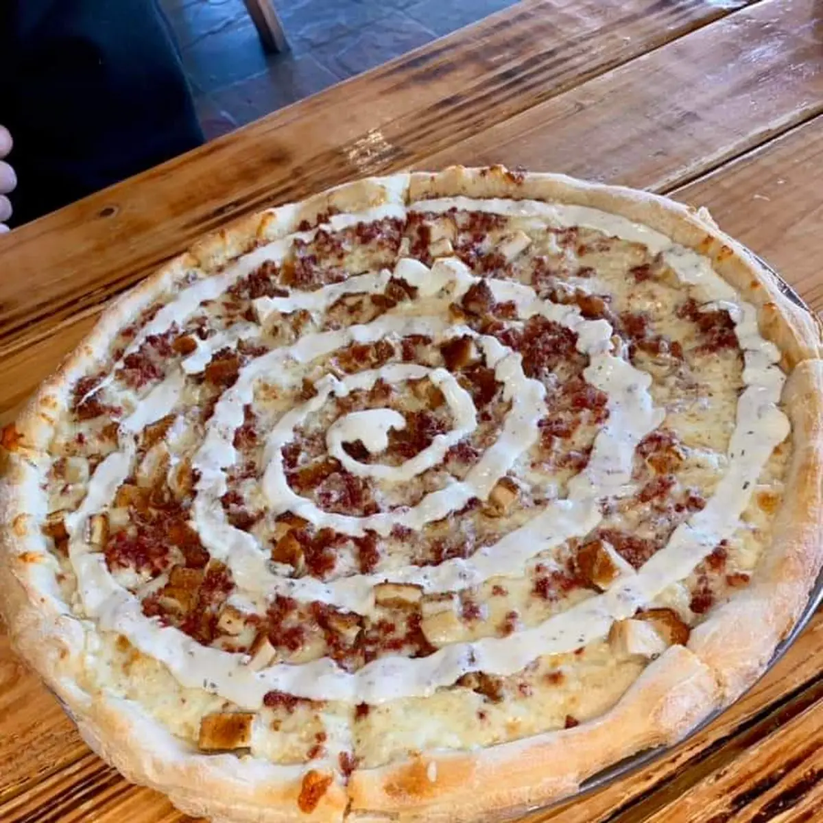 Chicken Bacon Ranch Pizza