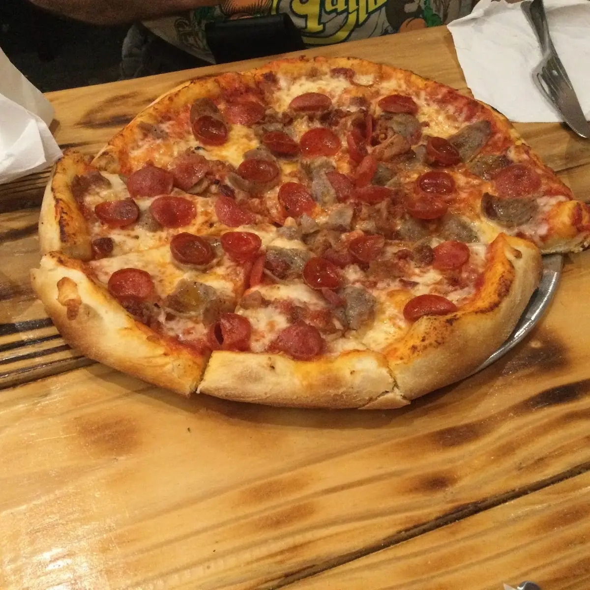 Double Pepperoni Pizza with Extra Cheese