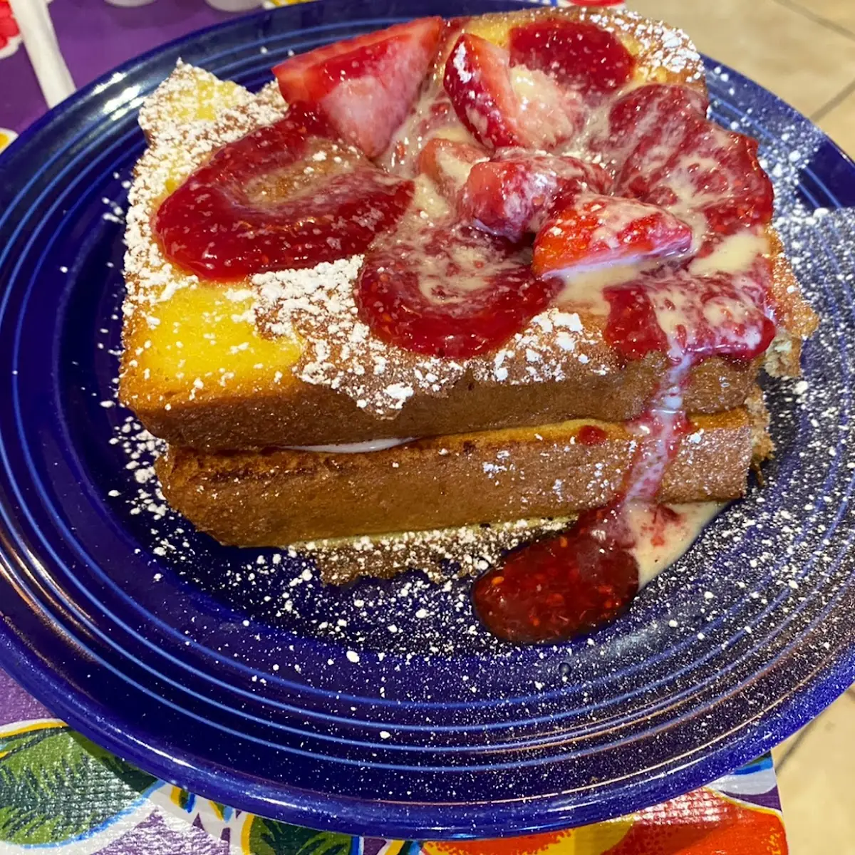Cheese Cake Stuffed French Toast