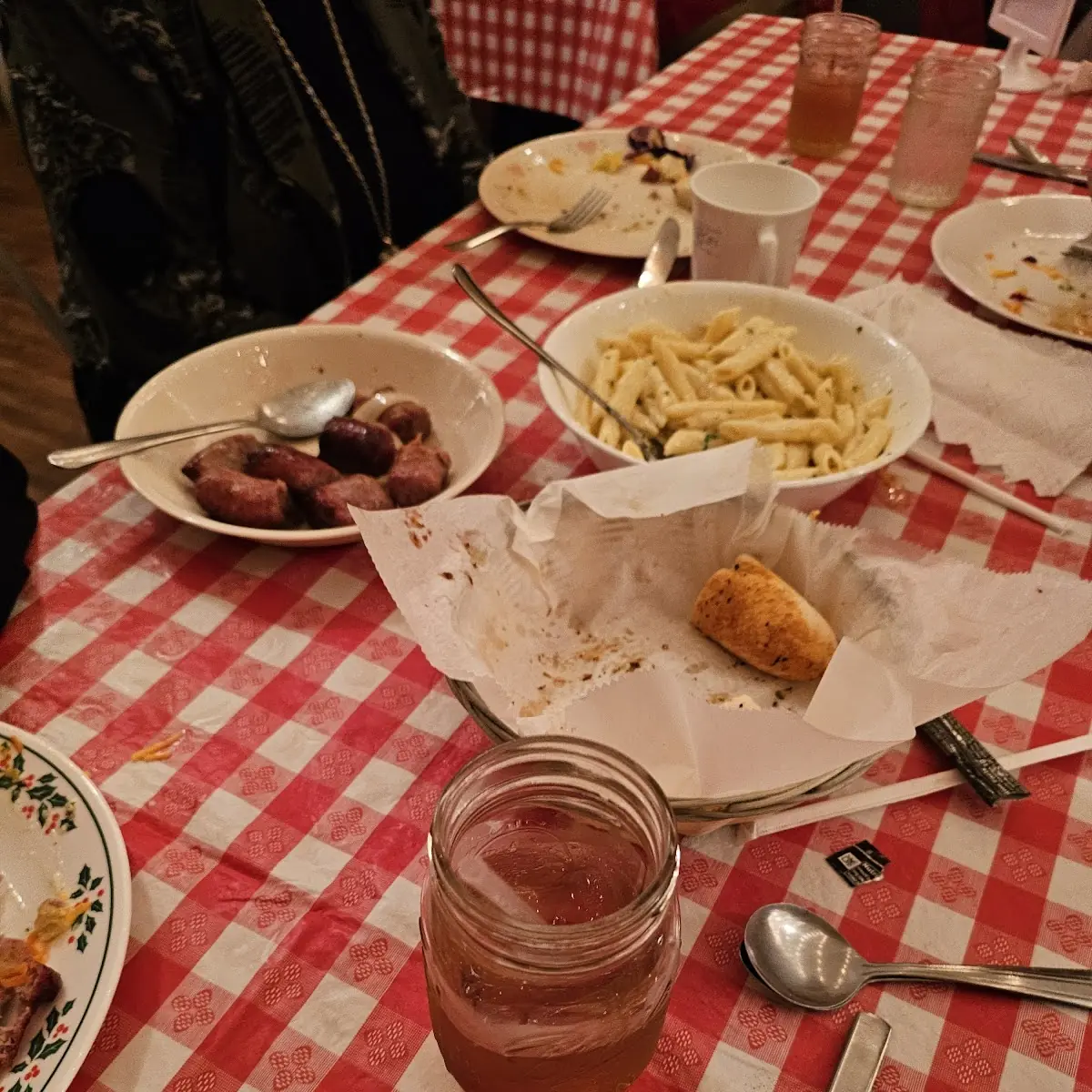 Bread Sticks Sausages White Pasta