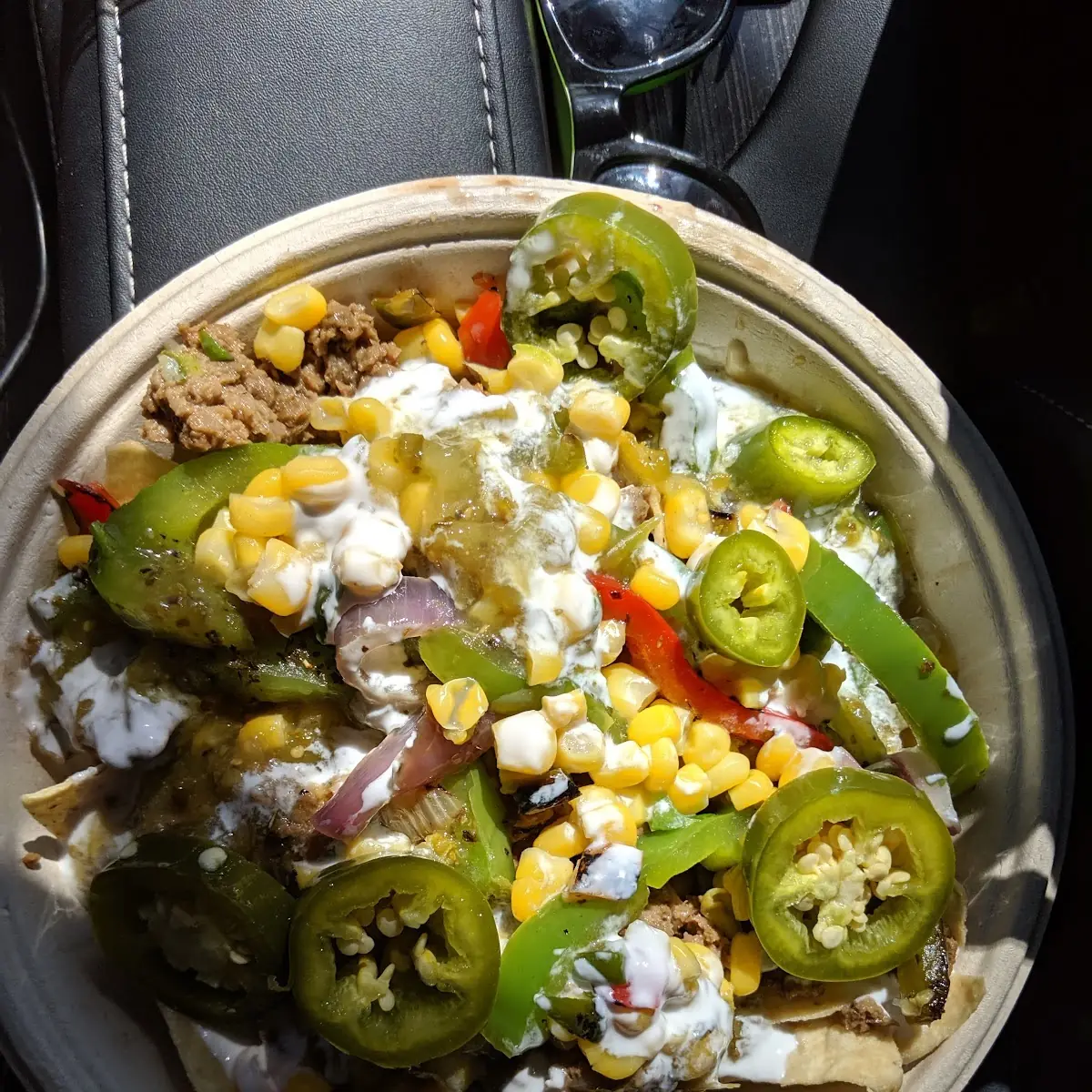Nachos with Impossible Burger