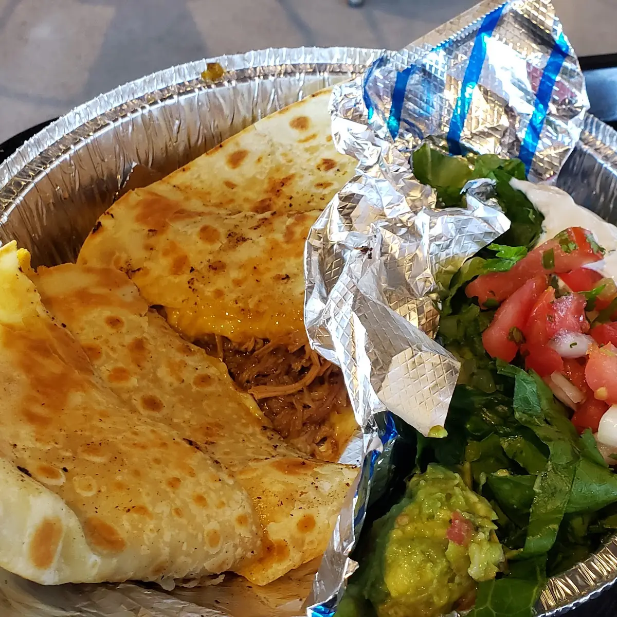 Seasoned Pulled Pork Quesadilla