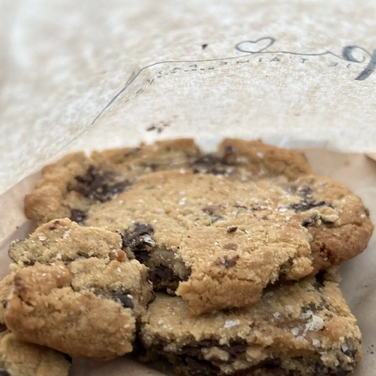 Salted Chocolate Chip Cookies