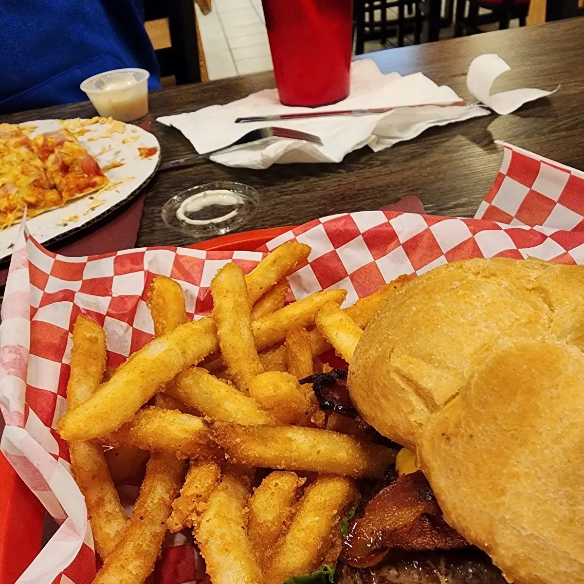 Bacon Cheeseburger and Fries