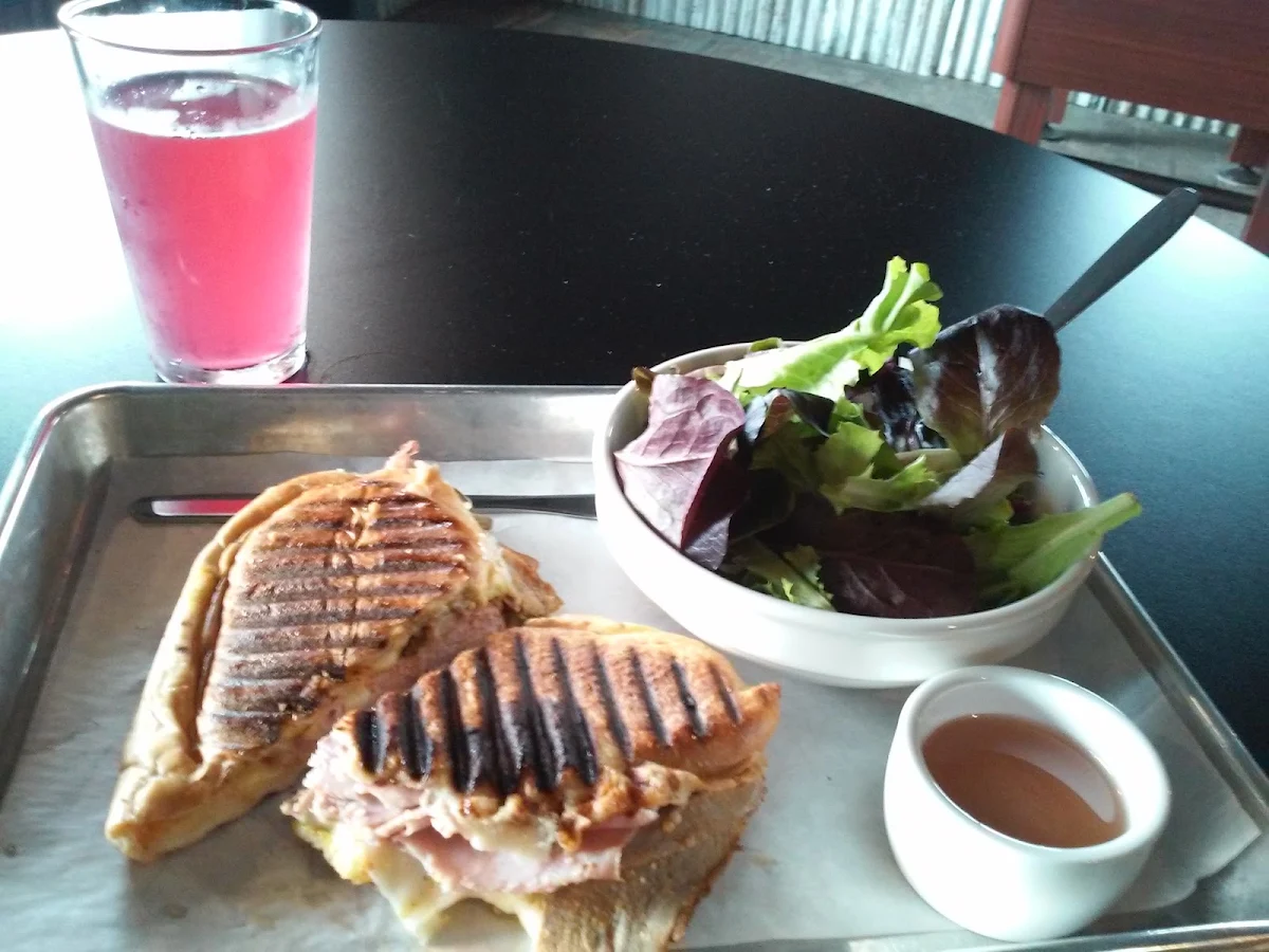 Cubano Sandwich with Side Salad