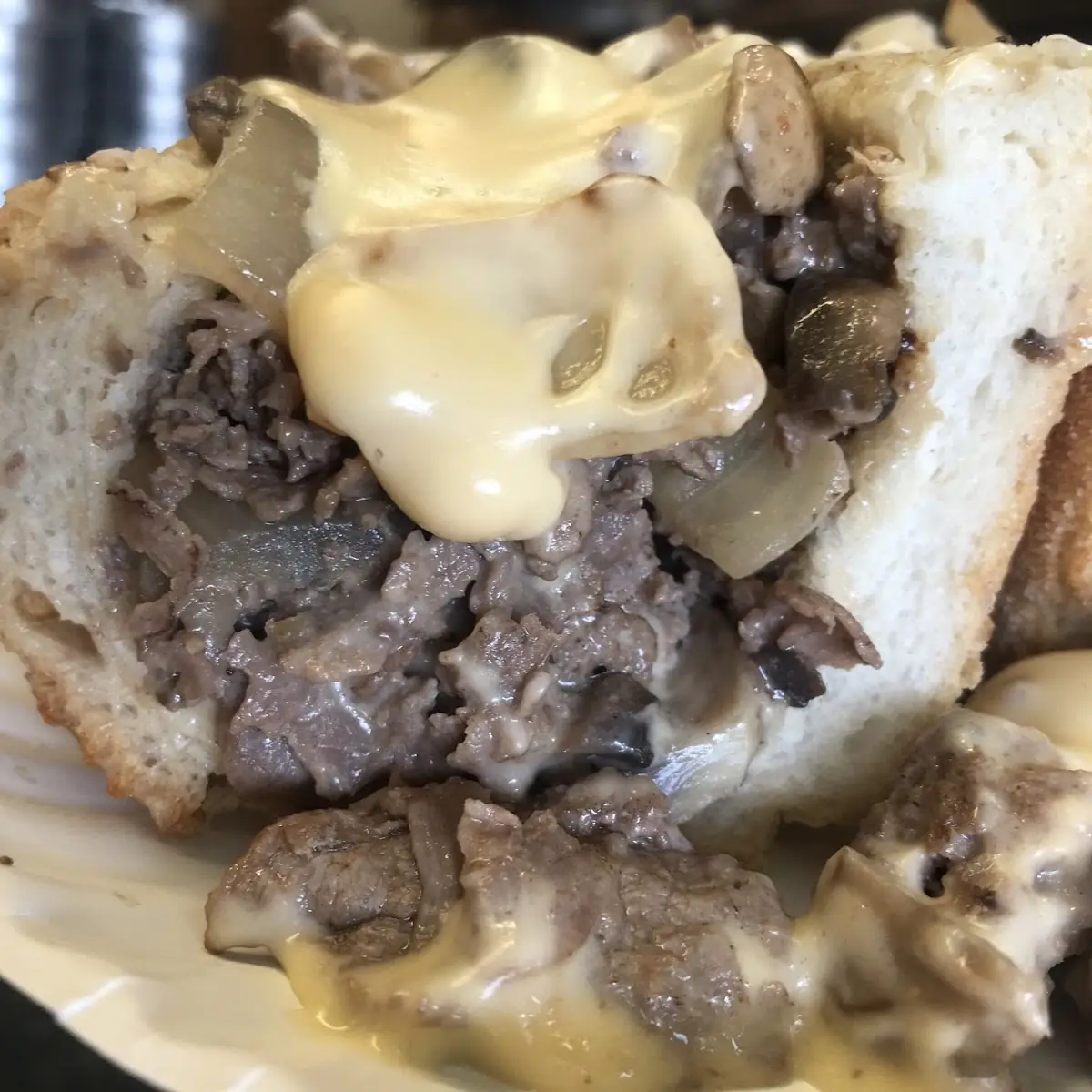 The Works Cheesesteak Sandwich