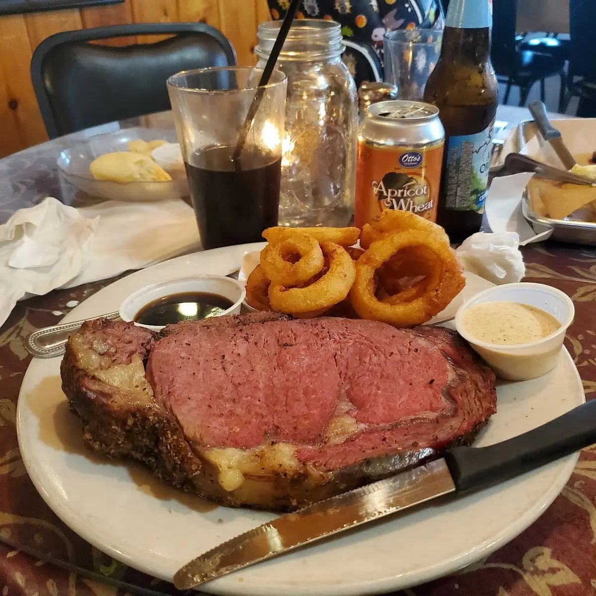 Open Face Prime Rib Sandwich