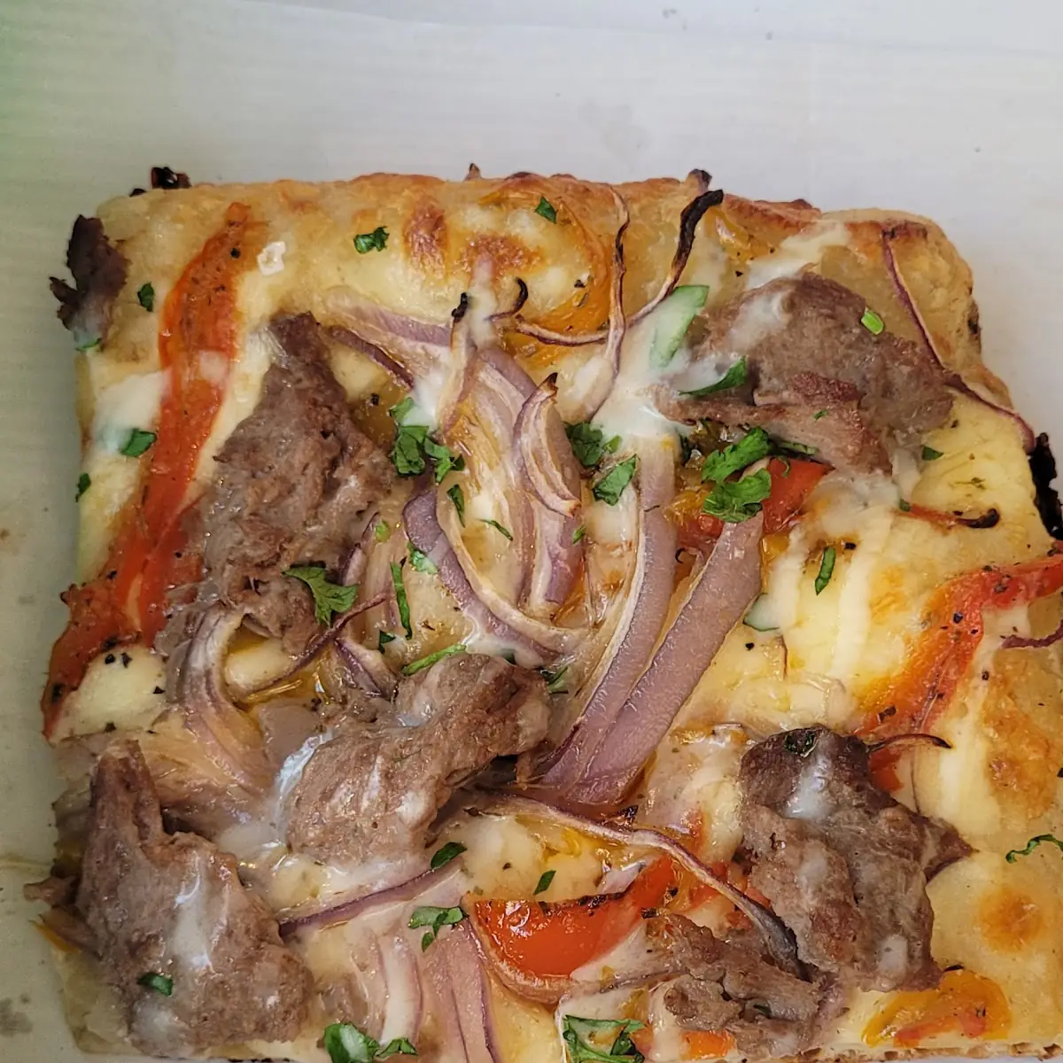 Philly Cheesesteak Pizza