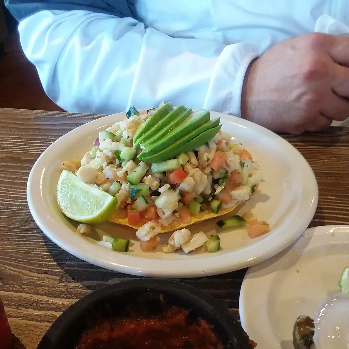 Shrimp Ceviche Tostada