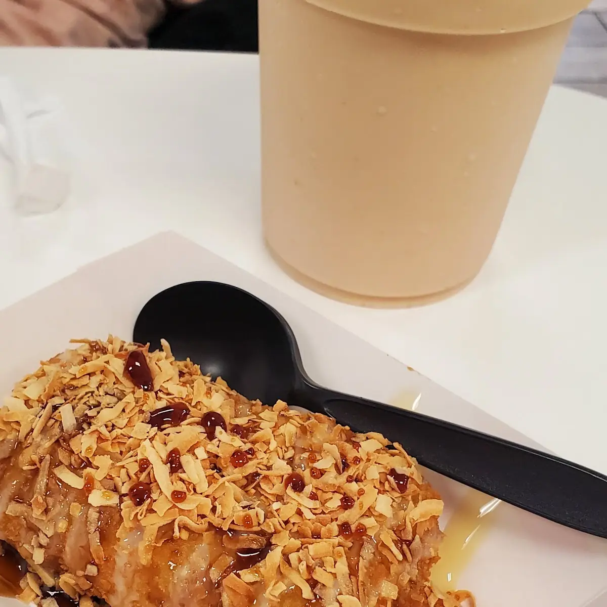 Fried Ice Cream Pandan Flavored