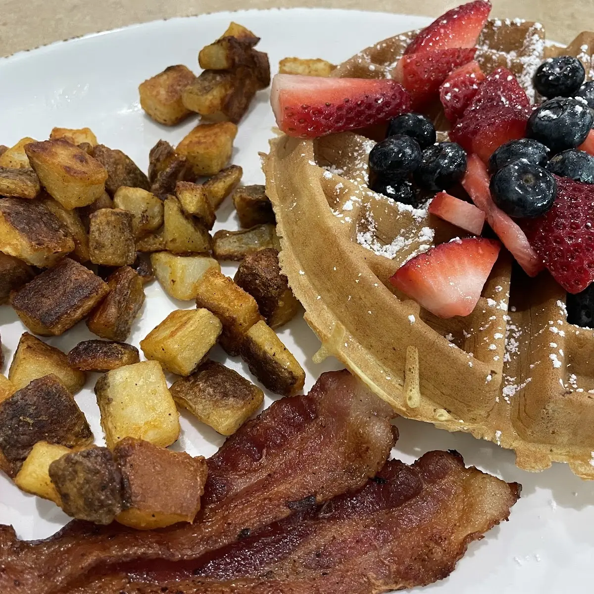 Strawberry Banana Waffle
