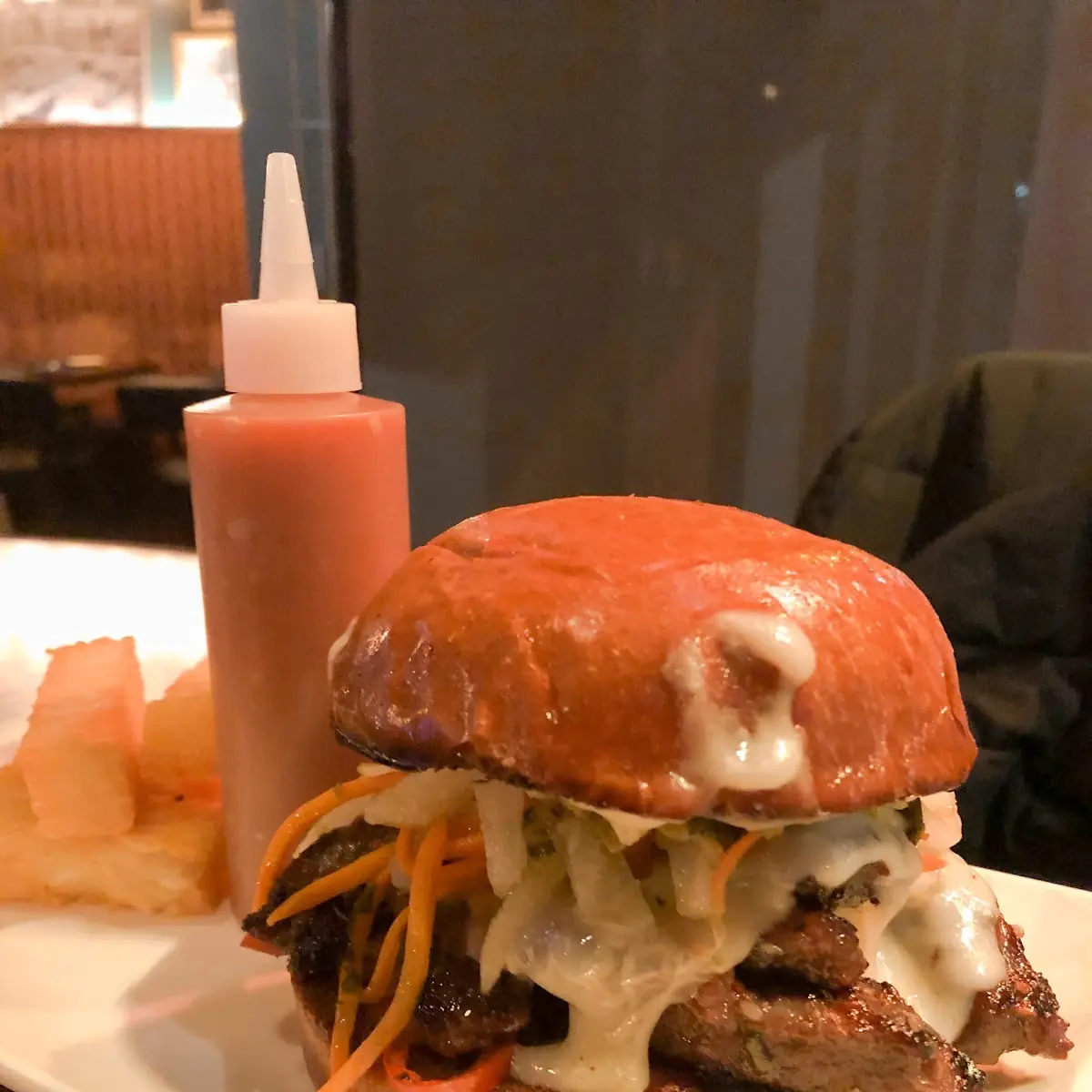 Bulgogi Cheesesteak Sandwich with Fries