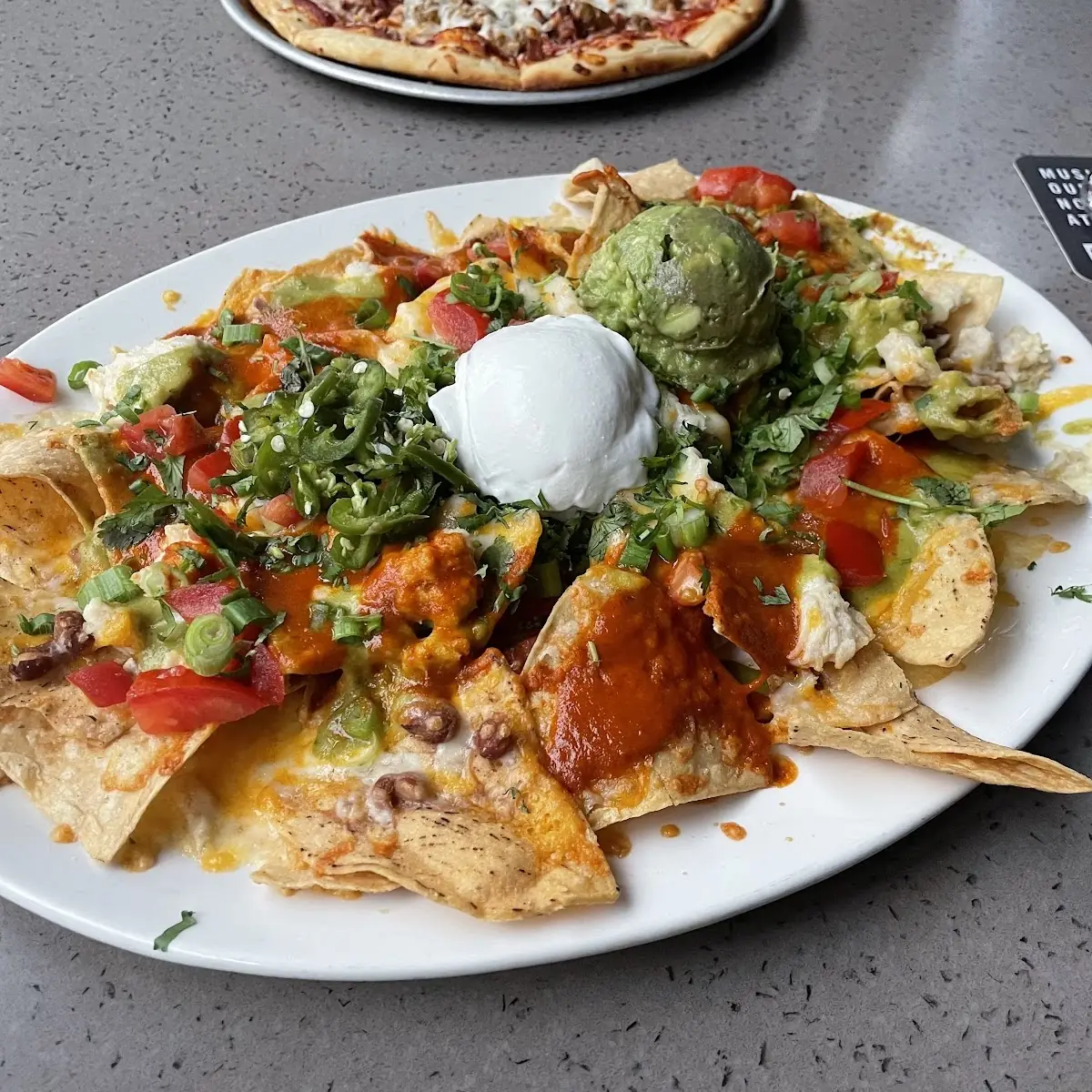 Chicken Nachos Appetizer Enough for 3