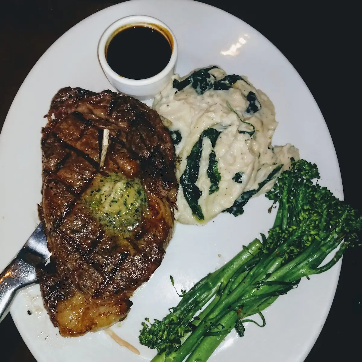 Rib Eye & Shrimp