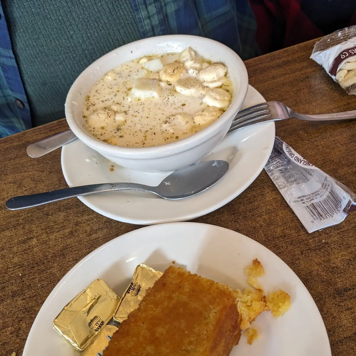 Fish Chowder and Cornbread