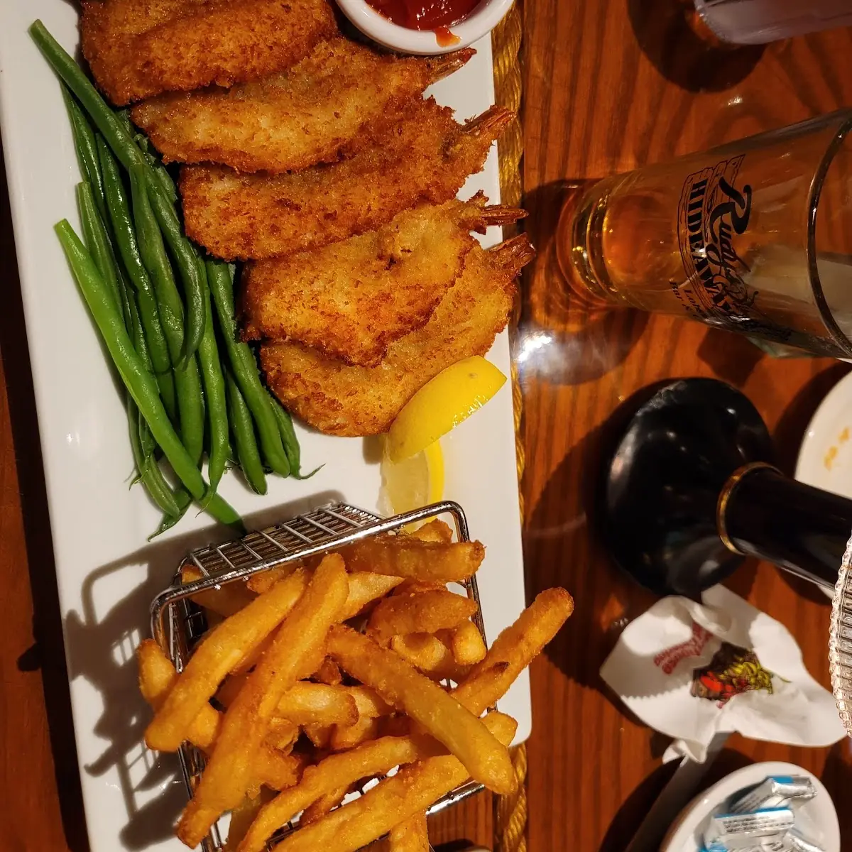 Golden Fried Prawns