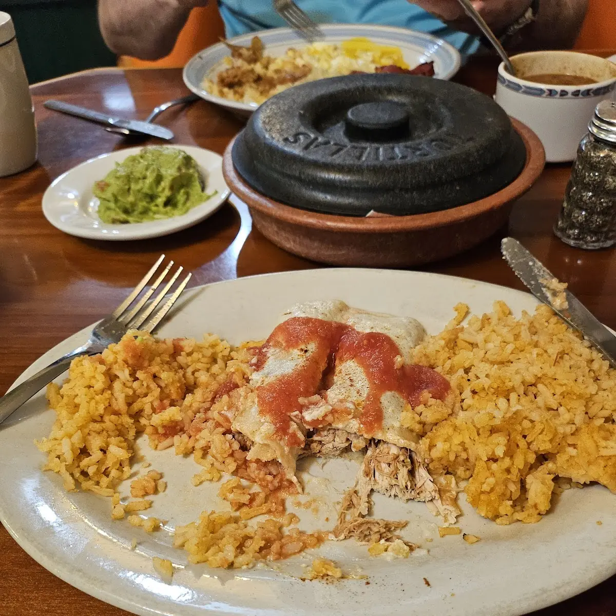 Chicken Enchilada Plate