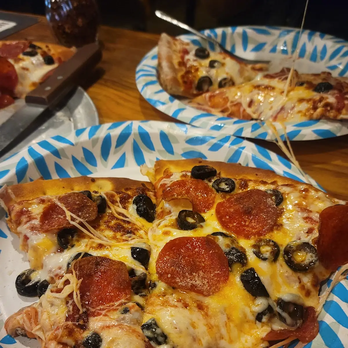 Pizza Pepperoni Pizza with Olives