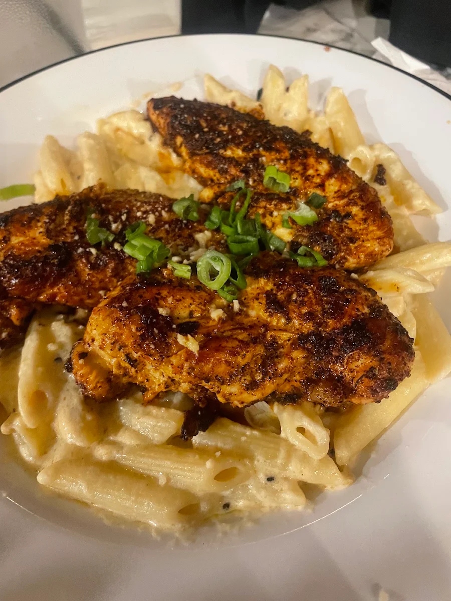 Blackened Chicken Caesar Pasta Salad