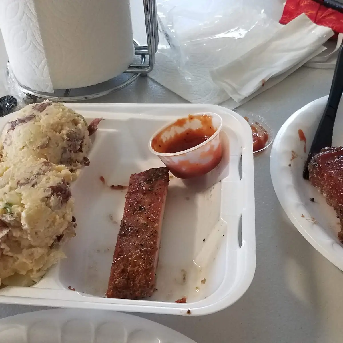 Ribs with Potato Salad