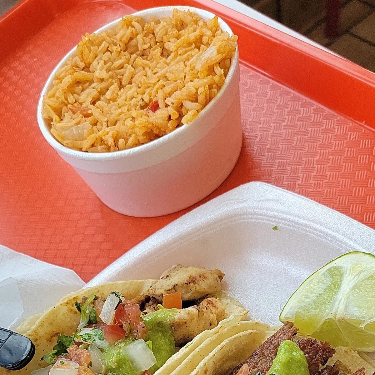 Carnitas and Chicken Taco