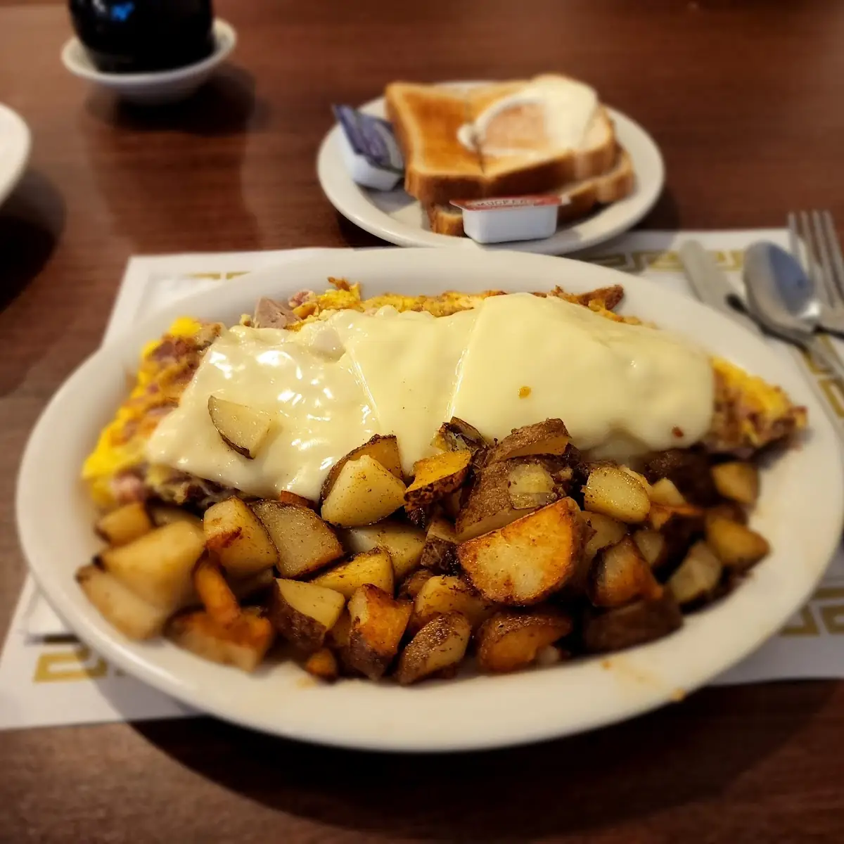 Meat Lovers Omelette and Homefries