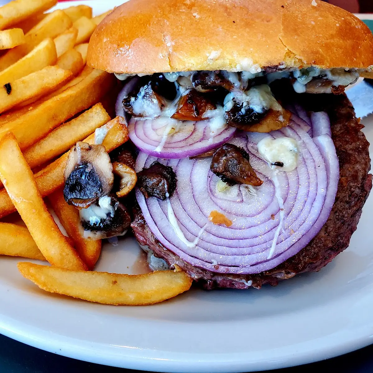 Mushroom Swiss Burger