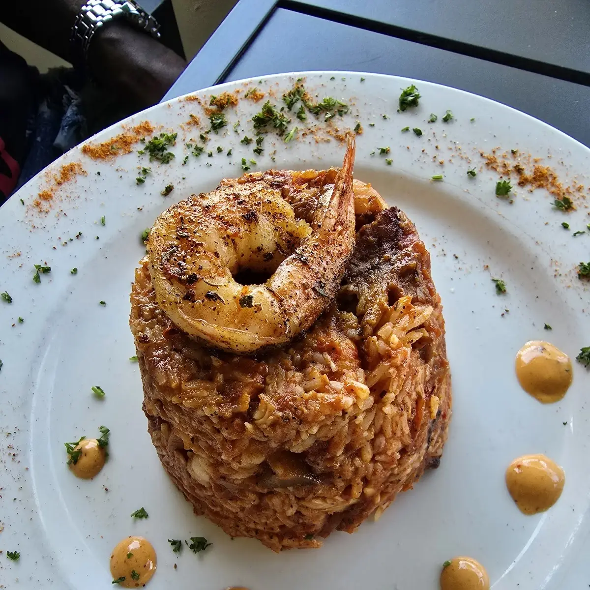 Cajun Fried Rice with Lobster & Shrimp