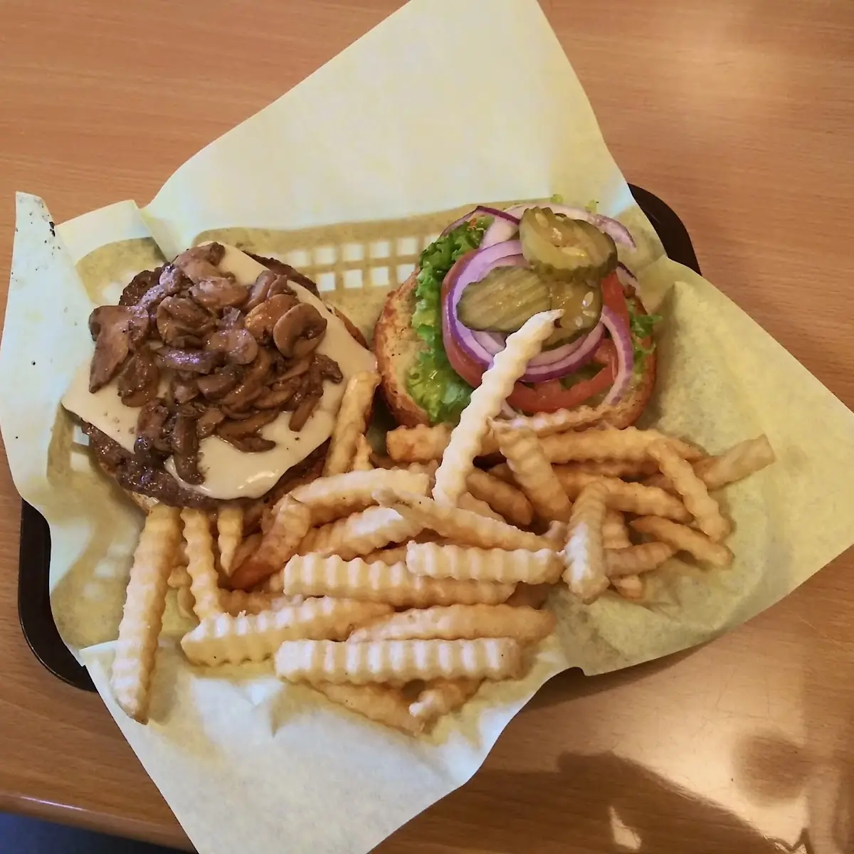 Mushroom Bacon Cheeseburger