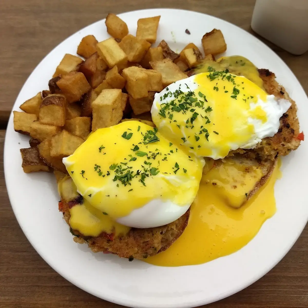 Crab Cakes Eggs Benedict