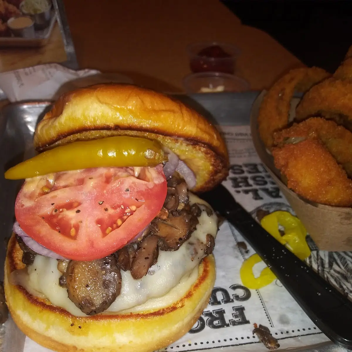 Mushroom & Swiss Burger