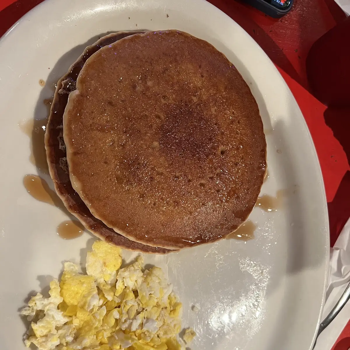 Pancakes with Scrambled Eggs