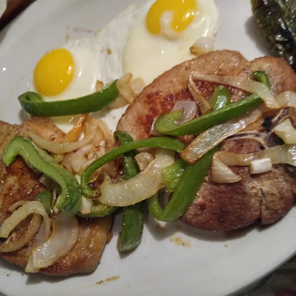Pork Chops & Eggs