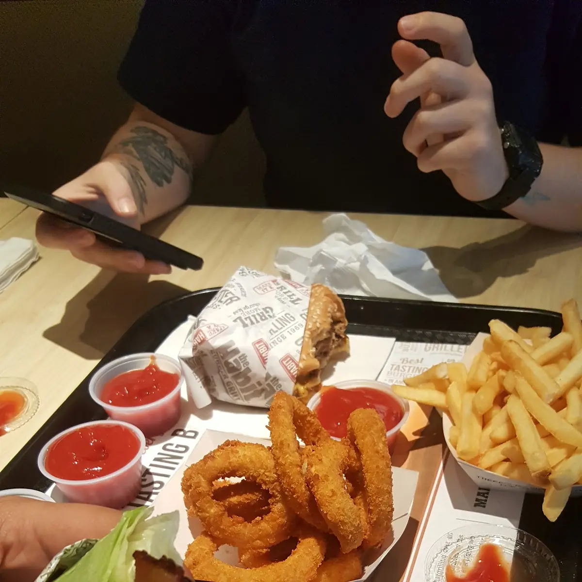 Bunless Chicken Club & Double Cheeseburger