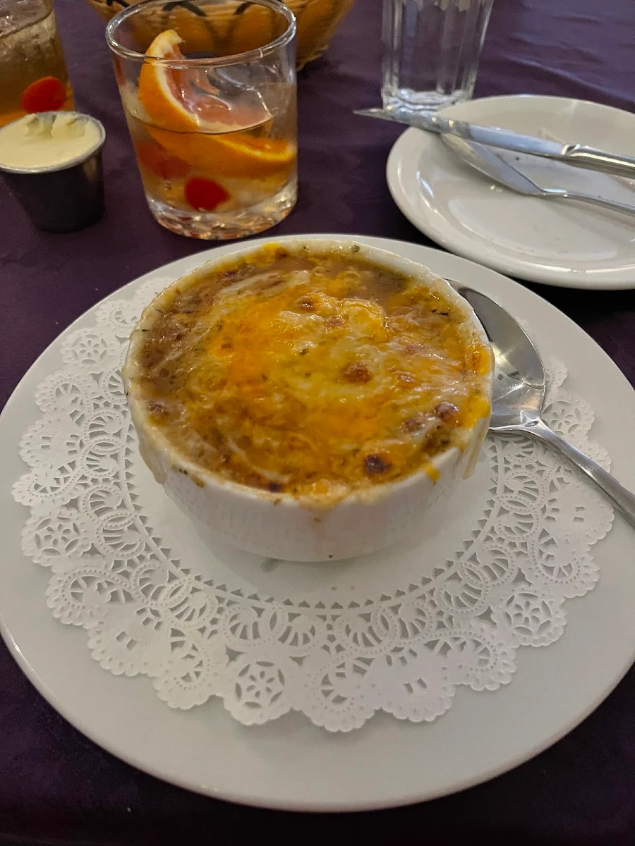 French Onion Soup, Bumpkin's Restaurant & Lounge