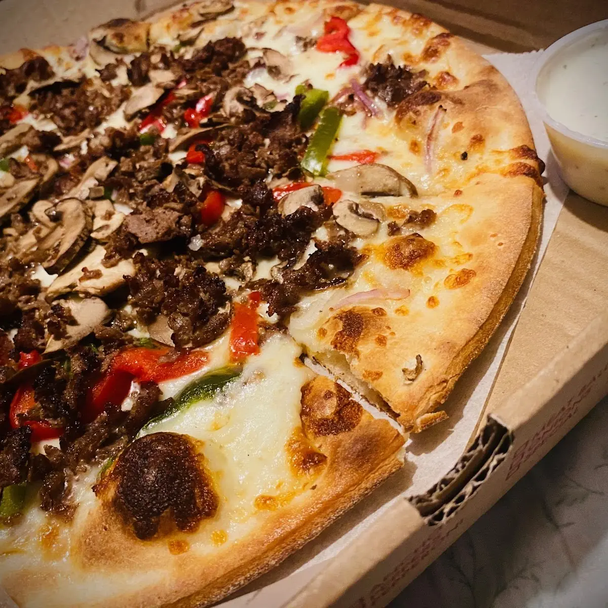 Philly Cheesesteak Pizza