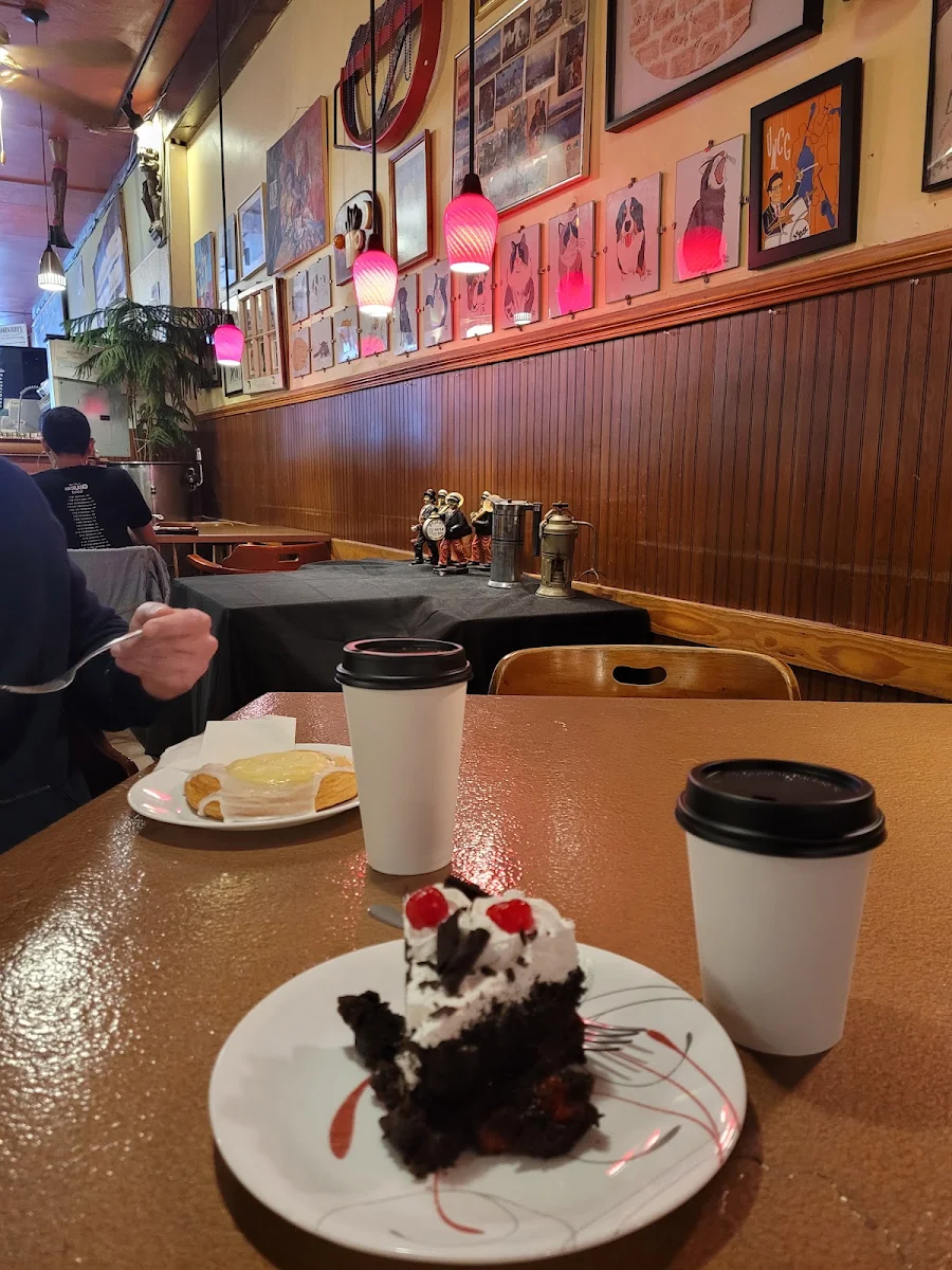 Black Forest Cake and Little Italy Latte