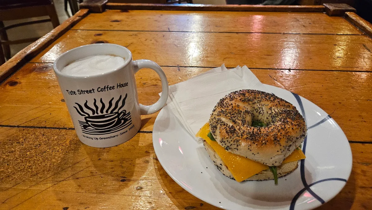 Egg Spinach Bagel Sandwich