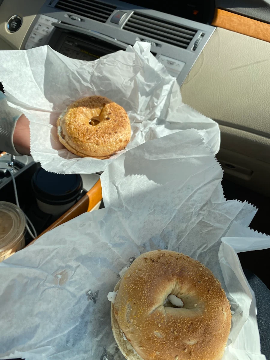 Sesame Bagel with Vegan Cream Cheese