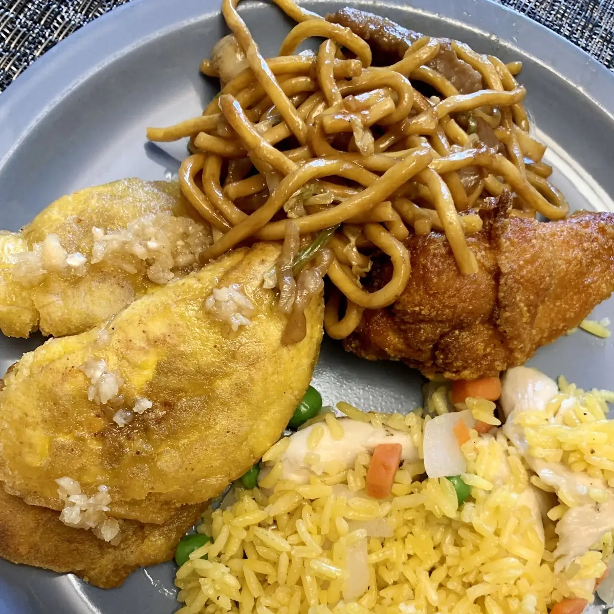 Chicken Fried Rice Beef Lo Mein