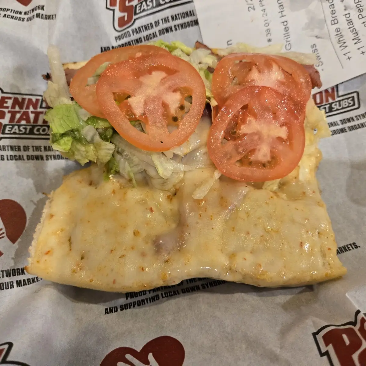 Ham and Ghost Cheese Sub
