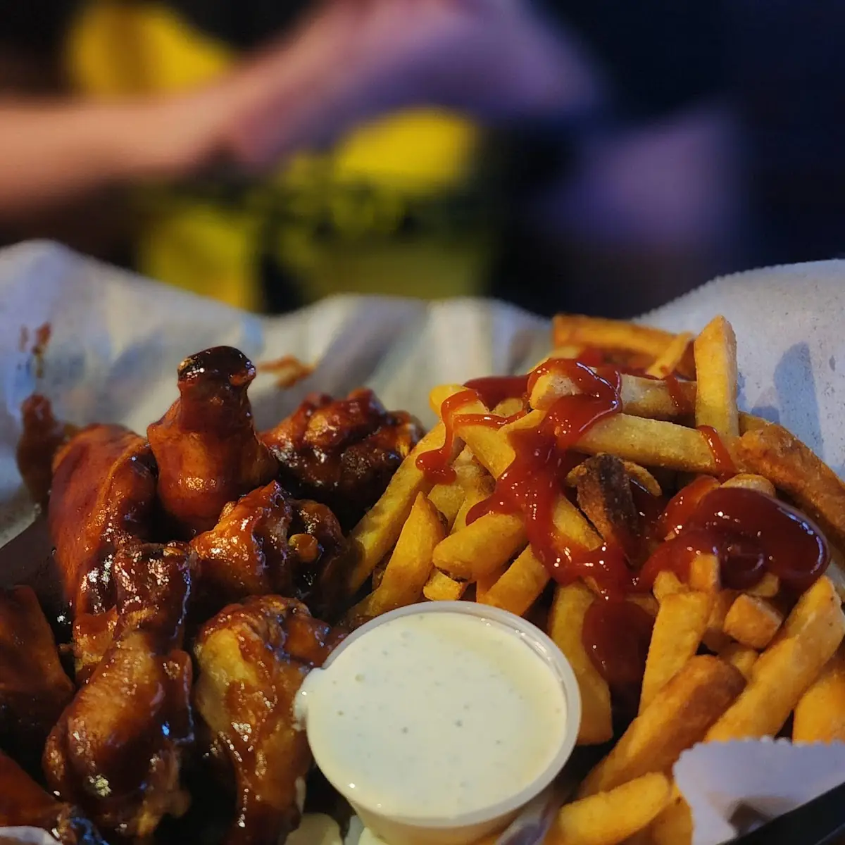 Wings and Loaded Fries